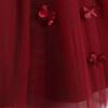 2024 Spring Collection: Princess Evening Dress with 3D Appliques and Tulle Skirt