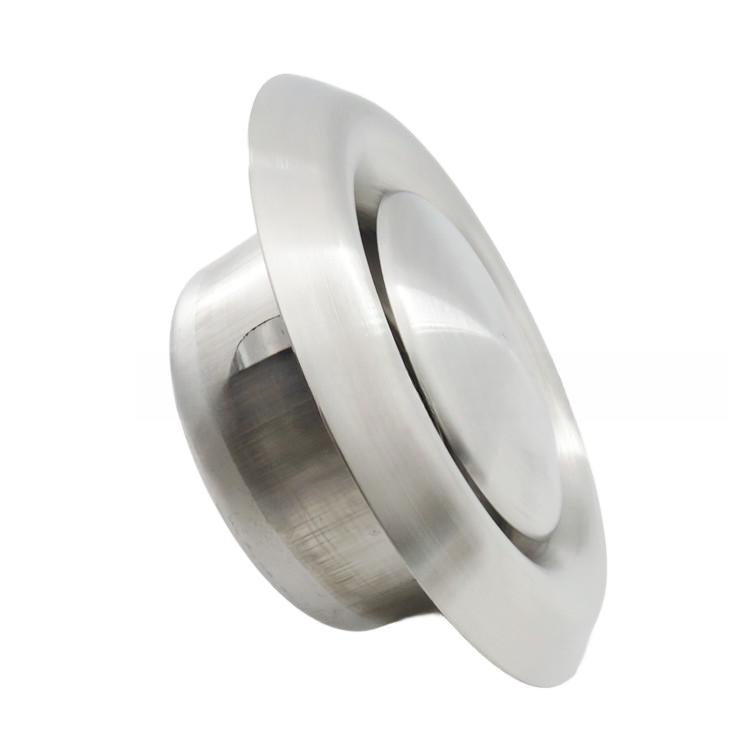 Spherical Disc Vent Outlet Crafted with 304 Stainless Steel for Use In Wall Hood Exhaust Systems and Ventilation Units
