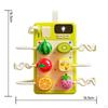 Busy Board 16.5x16.5x3.2cm Shape Sorting Insert Game Hand Eye Coordination Lightweight with Sound
