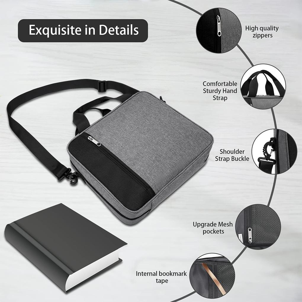 Storage Carrying Bag Portable Canvas School Office Notebook Book Case Laptop Document Protection Organizing Pouch