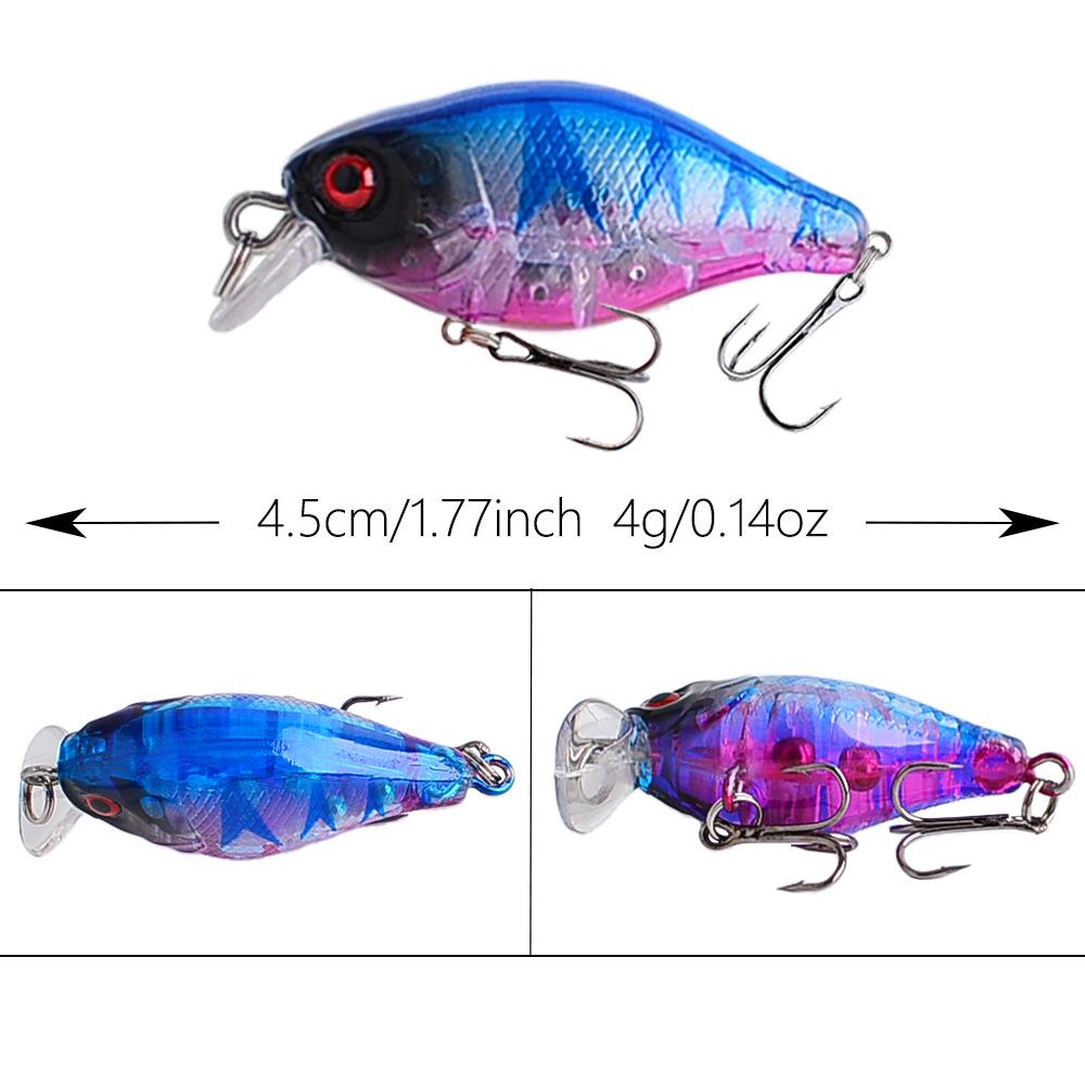 Small Floating Rock Fat Guy Fishing Lure - 4.5cm/4g Simulated Bait for Asp and Bass