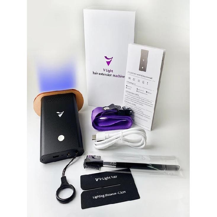 V light Hair Extension Machine Set Kit With V light glue Original V Light Technology Tool Hair Extension Machine For Tape glue