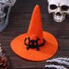 3Pcs Miniature Dollhouse Mini Color Felt Witch Hats For Halloween House Decoration Dolls Accessories Kids Play Toys Witch Hats