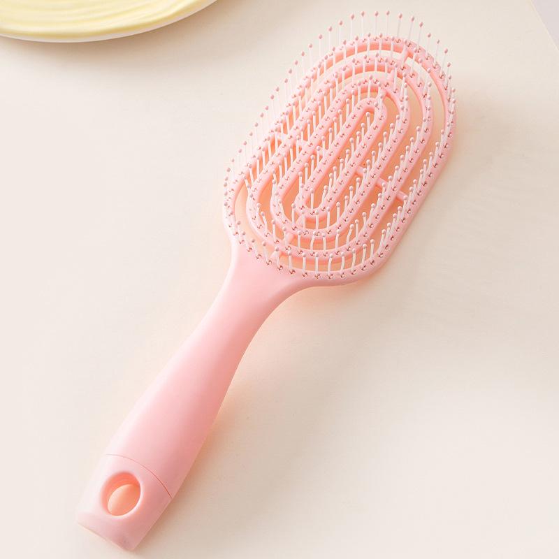 

Curly Fluffy Massage Airbag Hair Comb for Girls - Hollow Styling and Round Tooth Cushion Comb
