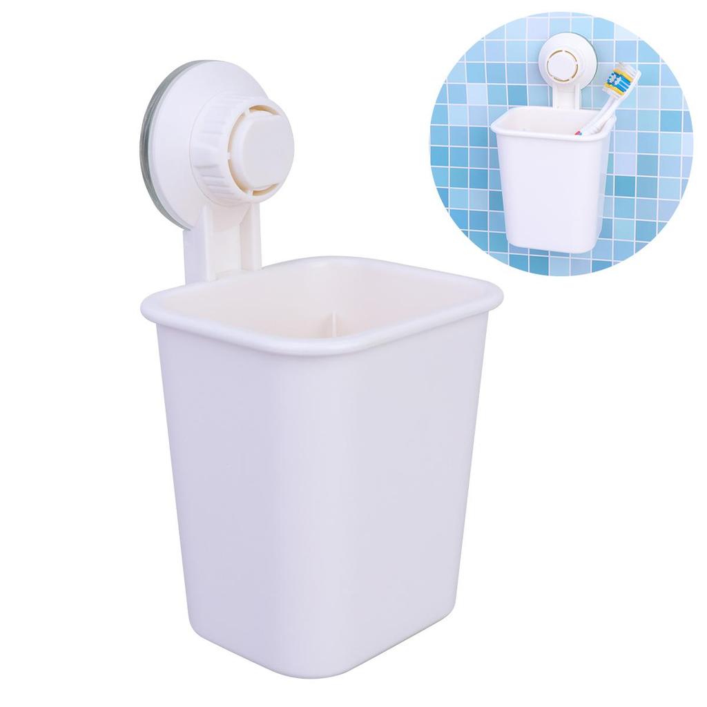 Toothbrush Holder Kids Wall Bathroom Suction Rack Organizer Toothpaste Electric Fade Resistant Wear Resistant Space Saving Decor
