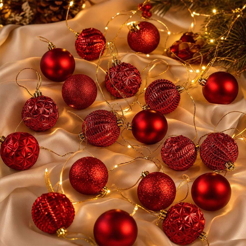 36PCS Tree Decor Set Xmas Tree Ornaments Holiday Party Supplies  Christmas Tree Decorating