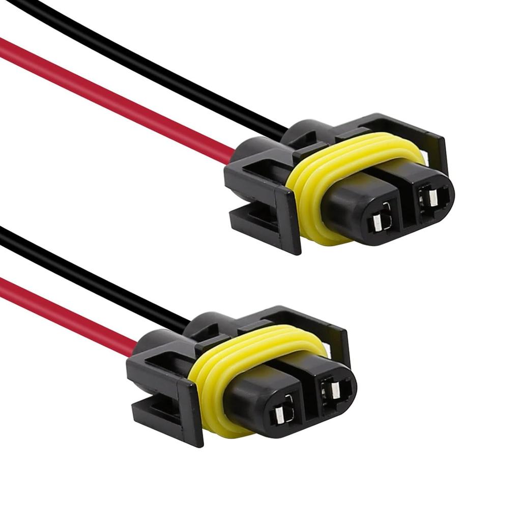 Wire Pigtail Female S H11 Two Harness for Fog Light Bulb Repair Socket Plug Lamp Fit Connector Plug H11 PGJ19-2