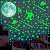 Creative Star Space Astronaut Luminous Bedroom Living Room Wall Decoration Stickers