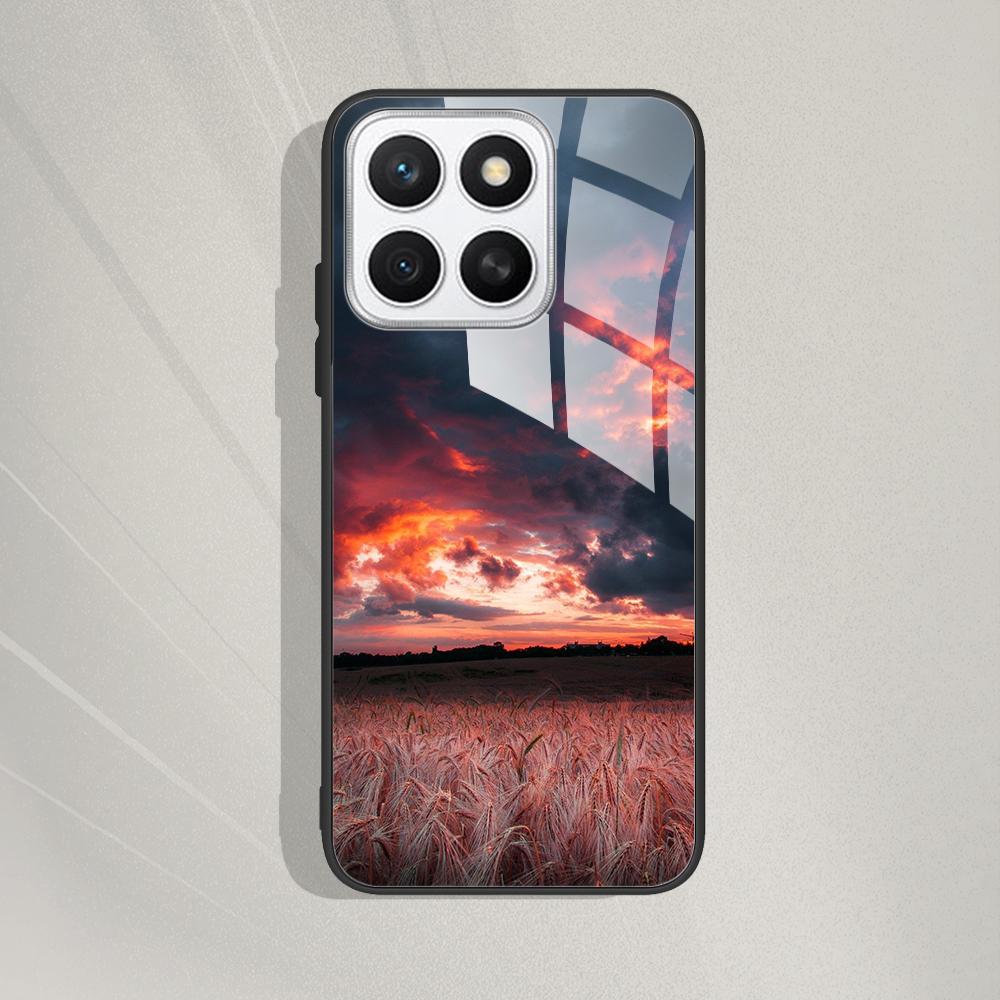 For Honor X8c Case Cover Tempered Glass Case Hard Coque Bumper Case For Honor X8C HonorX8c X 8 C Fundas Protect Cartoon Cover