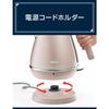 De'Longhi Electric Kettle Distinta Perla KBIN1200J-PK Stainless Steel 1.0L Easy-to-read water meter Foreign object prevention filter Empty boiling pre