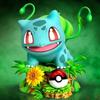 Pet Spirit Pocket Monster Gk Anime Hand-Made Decoration Wonderful Frog Seed Scene Animation Hand-Made Model Gift