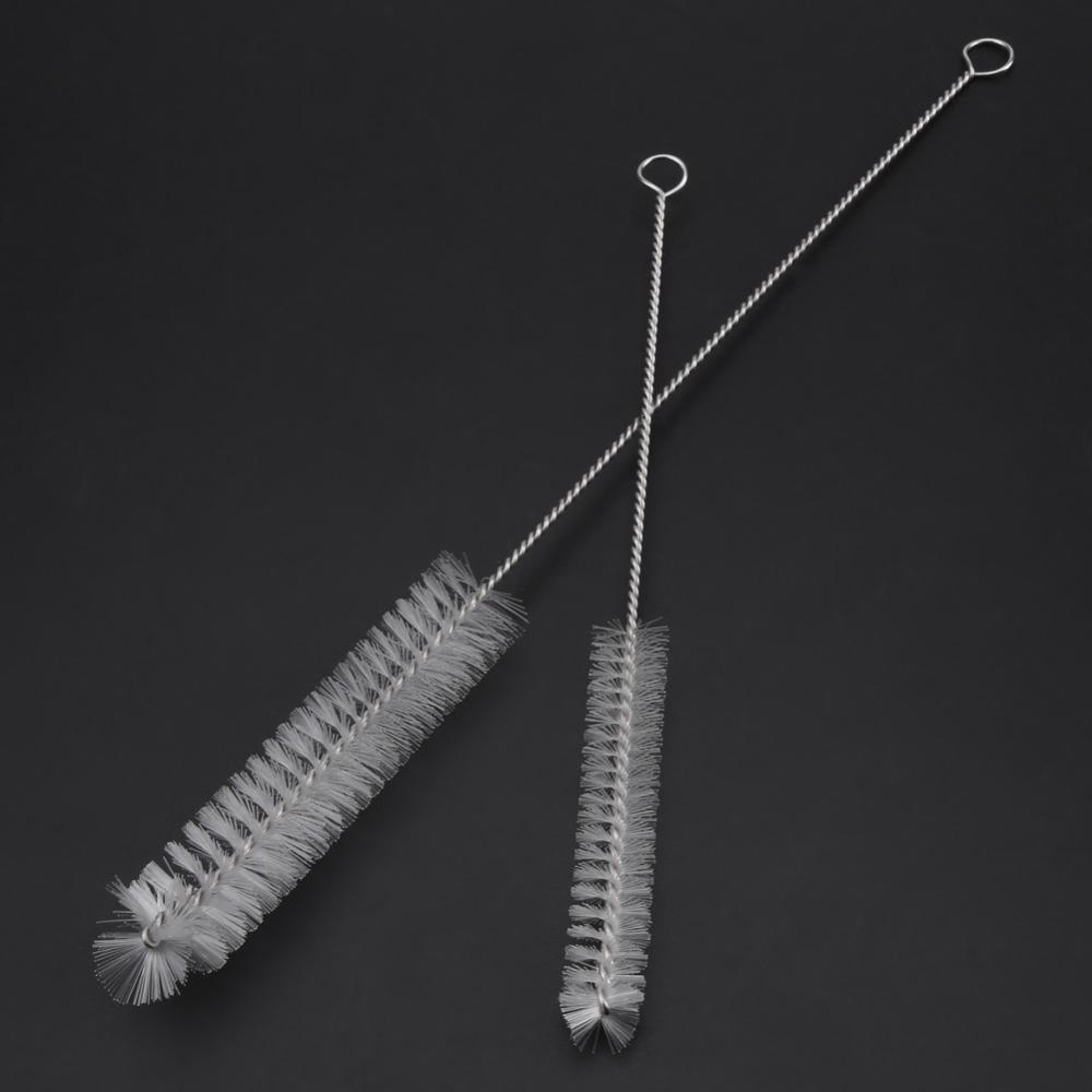 2Pcs Set Filter Brush Cleaning Brush Stainless Steel Fish Tank Brush Tube Brush  Fish Tank