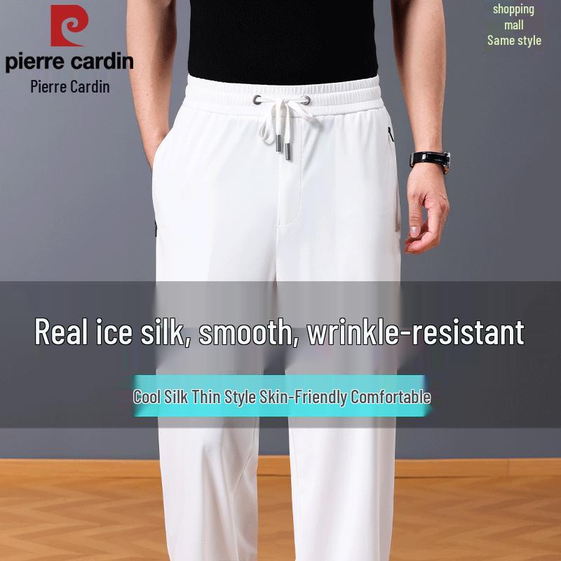 

Pierre Cardin Men s Ice Silk Straight-Leg Casual Pants 2XL