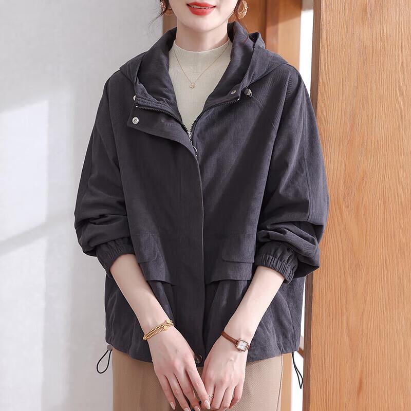 

Women s Fashion Hooded Windbreaker Jacket XL