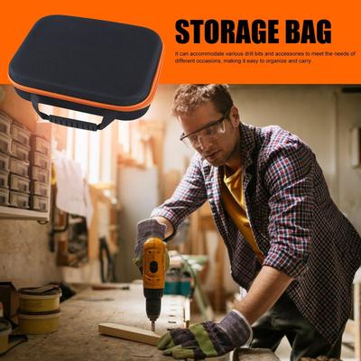 Portable Electric Drill Tool Storage Bag Oxford Cloth Electrician Hardware Organizer Pouch Multipurpose Shockproof Carrying Case
