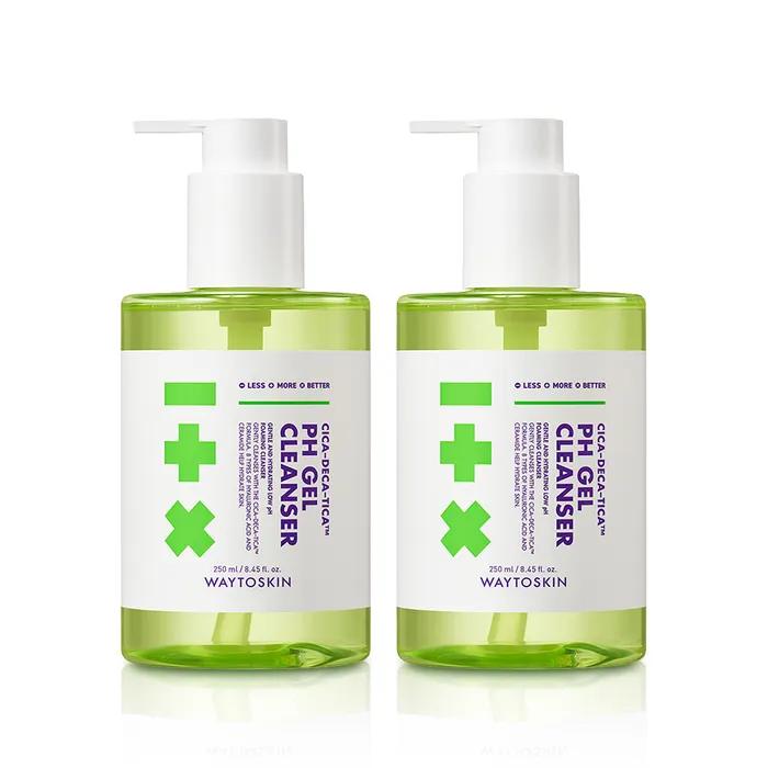 Way to Skin Cica Deca Tica Mildly Gentle Gel Cleanser 250ml Set of 2