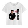 Kinder Michael Jackson Rock N Roll T-Shirt Kinder Mode Rundhals Oberteil Sommer Freizeitkleidung für Jungen und Mädchen