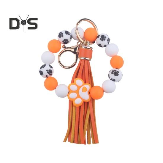 Силиконовый браслет с бусинами — фото 3