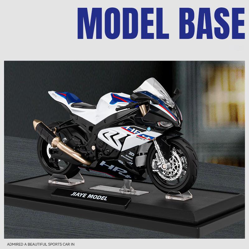 1/12 BMW HP4 Alloy Die Cast Racing Motorcycle Model Vehicle Collection Sound and Light Off Road Autocycle Toys Car