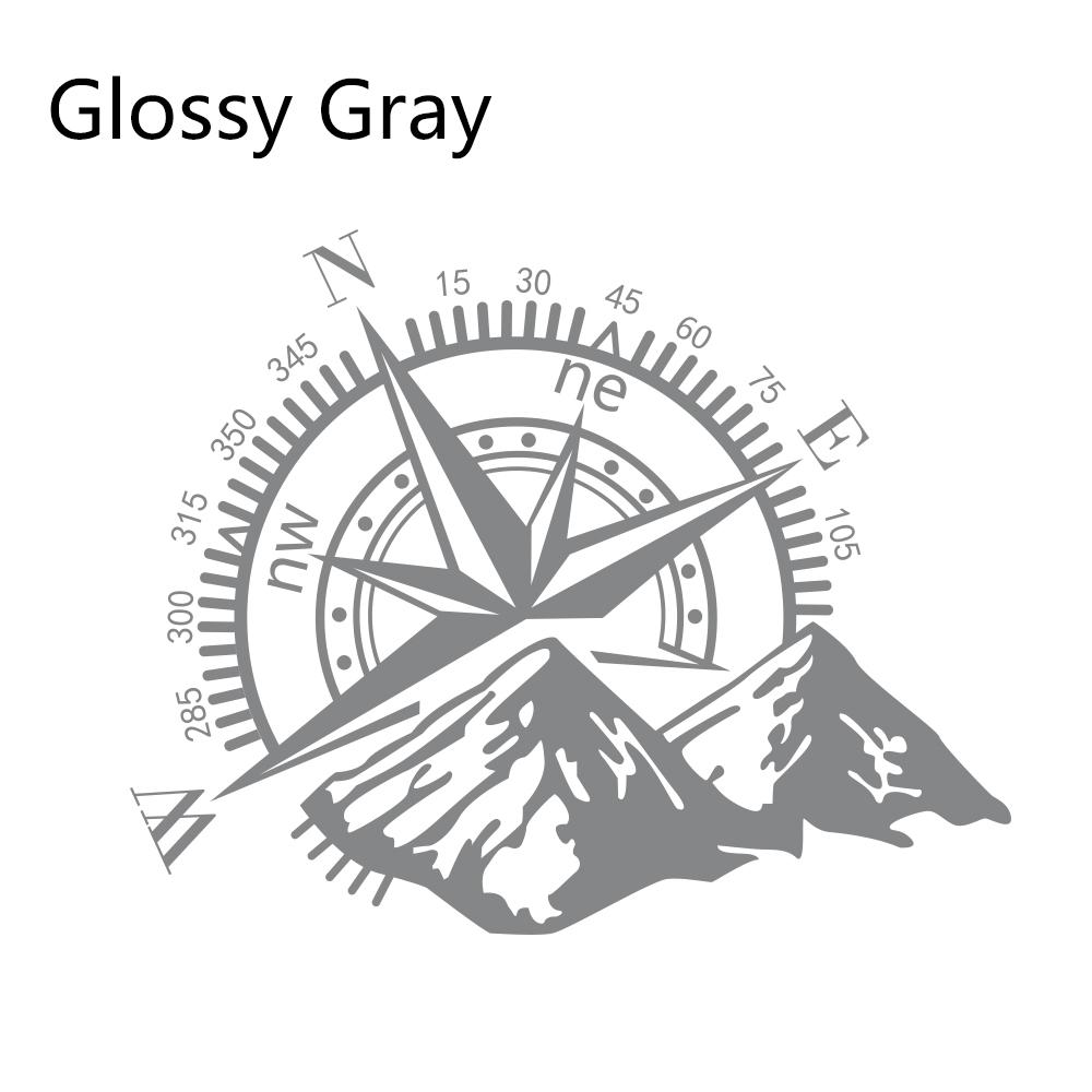 2Pcs Car Door Side Stickers Vinyl Film Auto Decoration Compass Decal Waterproof SUV Styling Automobiles Car Tuning Accessories