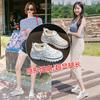 Summer New Sandals Women's Leather Versatile Muffin Sole Women's Sandals Casual Breathable Dad Shoes Women