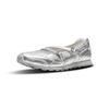 Mizuno LG 60S Flat Shoes Ballet Shoes Mary Jane Shoes Retro Comfortable Versatile Low Top Casual Shoes Women shoes Silver D1GH253002