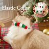 Christmas Plush Ball Pet Elastic Collar for Winter Holiday Christmas Parties Pet Dog Cat Costume Accessories for Taking Photos