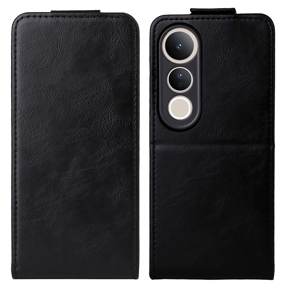For Vivo V50 Lite 5G Stand Case Magnetic Clasp Vertical Flip Leather Phone Cover with Card Holder