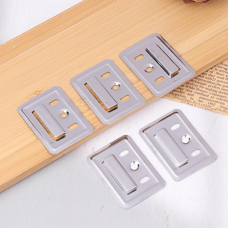 100Pcs/Sets Stainless Steel Wall Panel Buckle Hasp Clamp Fixing Piece Connector