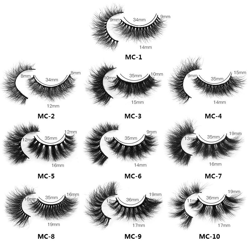 8D High Imitation Mink Hair, False Eyelashes 10 Pairs Of Natural And Docile Thick Eyelashes