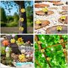 4pcs American Wrought Iron Metal Bee Decoration, Pastoral Bee Wall Decoration, Wall Hanging Wall Decoration