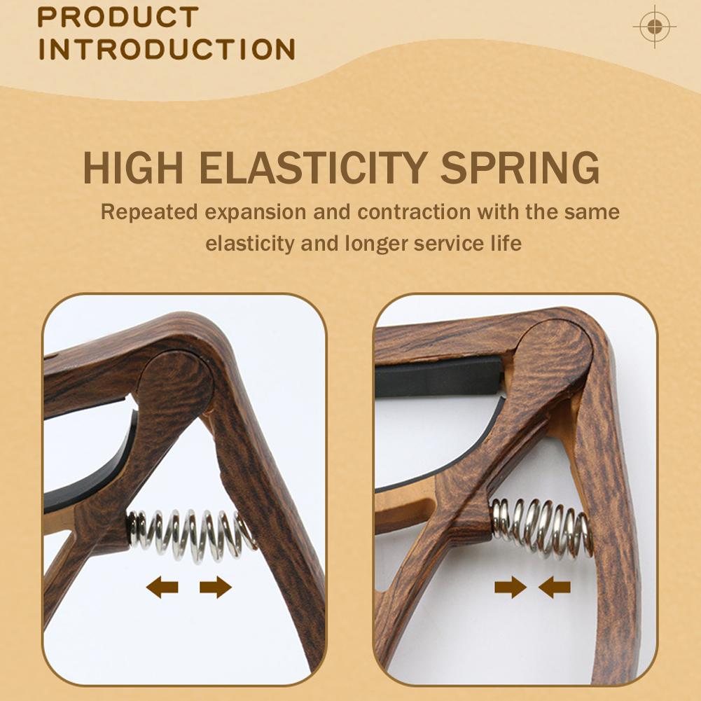 Nylon Guitar Capo Quick Change Clamp Key With 6 Guitar Parts Classic For Acoustic Electric Acce P7B9