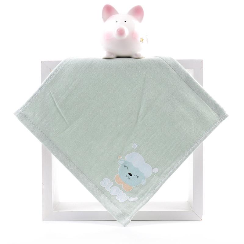 25x25cm Cartoon Animal Embossed Cotton Gauze Bathroom Baby Children Face Towel Hand Washcloth