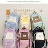 Schoolbagins Style Niche Korean Schoolbag New High-value Casual Backpack Simple Wind Shoulder Bag Junior and High School Girls Backpack