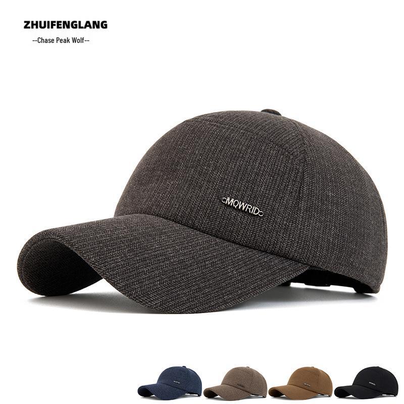 Classic French Style Plaid Baseball Cap for Women - Gold Thread, Hard Brim, Fashionable Autumn/Winter Accessory
