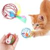 Cat Toy Pet Cat Kitten Playing Mouse Rat Funny Mice Ball Cage Toys Pet Supplies Random Color