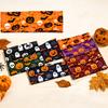Halloween Themed Headband for Women Stretchy Party Headwear Ghost Pumpkin Spider Web Bat Print Fashion Hair Accessory