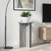 Plant Stand Set of 2 Grey Sonoma Finish Ø40 x 60 cm Engineered Wood