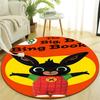 1pc Bing Bunny3 Design Printed Area Round Carpet for Bedroom Living Room Home Decor Rugs Mat Non Slip Mat Rug for Bedside