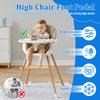Adjustable Baby Highchairs Pedal Stable Design Highchair Accessory  Nursery Furniture