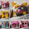 Cute Colorful Art Animal Bubble Fashion Tiger Cushion Cover Throw Pillow Cover Hidden Button Durable Polyester Chair Cushion