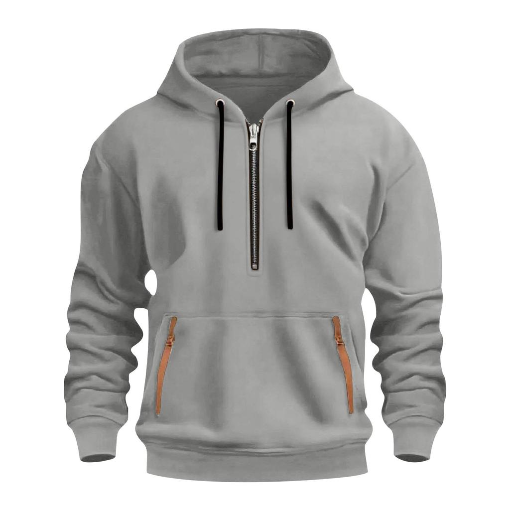 Herren Fleece Kapuzenpullover lässiges langärmeliges Sweatshirt
