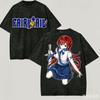 Fairy Tail Washed T Shirt Anime Lover Harajuku New Model Oversized Unisex High Quality Vintage Loose Plus Size Couples Classic