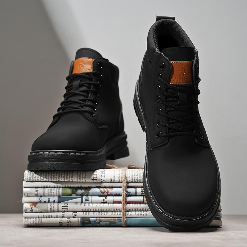 New Large-sized Men's Riding Boots,casual Fashionable Men's Casual Sports Shoes Outdoor Men's Chelsea Boots Casual Sneakers