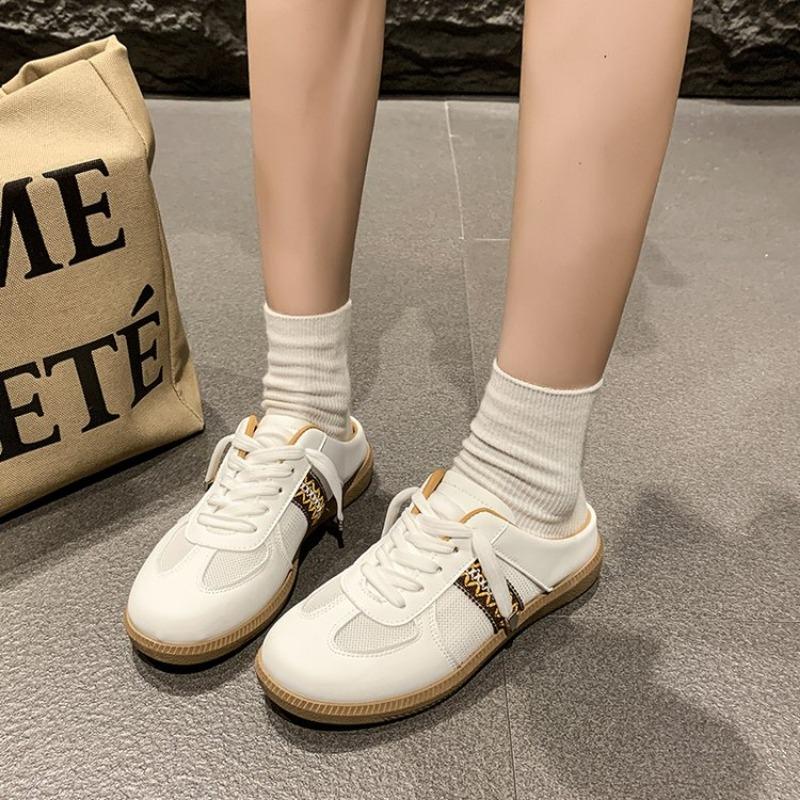 Fashionable Sandals Half Set Casual Shoes 2025 Casual Artificial Leather Lightweight Walking Sneakers Minimalist Shoes for Women