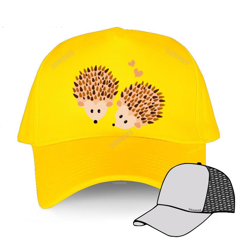 

Черные бейсболки в стиле хип-хоп для мальчиков, шляпа от солнца с изображением влюбленных ежей, женская шляпа, уличная мужская регулируемая кепка, спортивный капот Adjustable