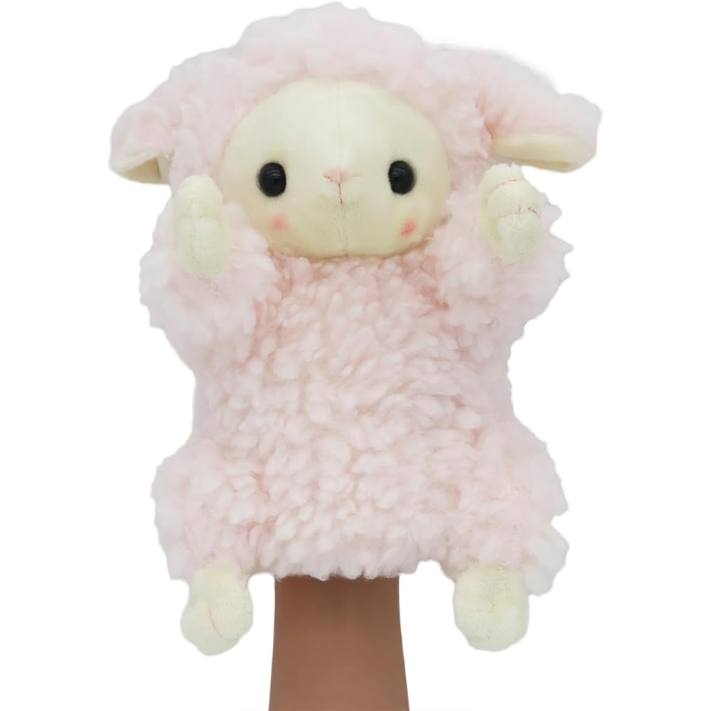 Takeoff Hand Puppet Sheep Pink Soft Toy for Kids