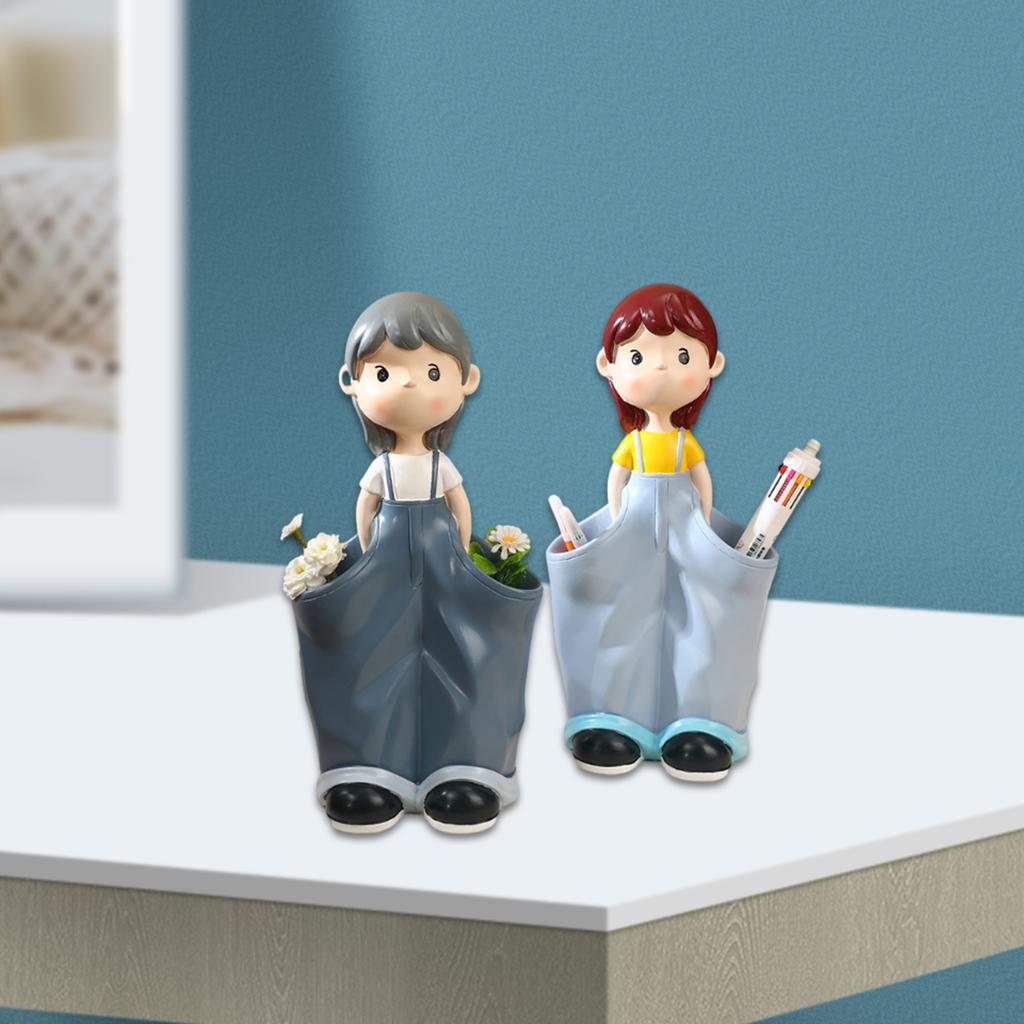 Pants Girl Pen Holder Flower Pot Silicone Molds Table Ornament Mould Plaster Making Tool Epoxy Resin Molds Easy To Clea