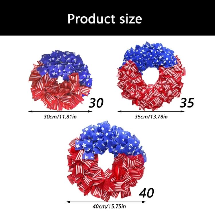 Independence Day Holiday Wreath Wall Hanging Decoration For Front Door Window Staircase Display Indoor And Indoor Use