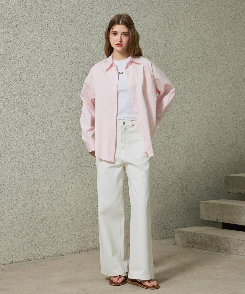 Alikim Bright Oversized Shirt / Pink